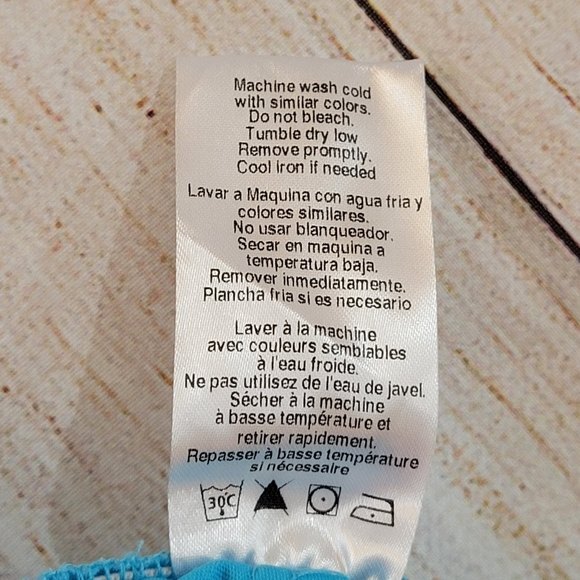 Code Happy Womens Drawstring Scrub Pants, Turquoise Blue, L, New With Tags, NWT - Picture 13 of 13